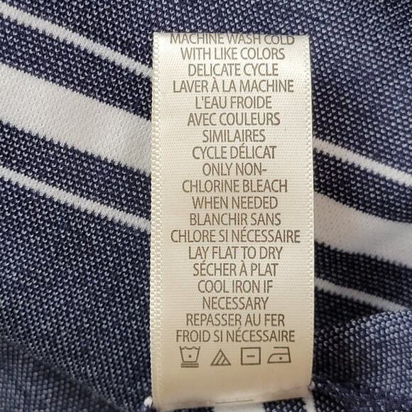 Max Studio Navy & White‎ Striped Midi Pencil Skirt Size XS - Picture 7 of 7